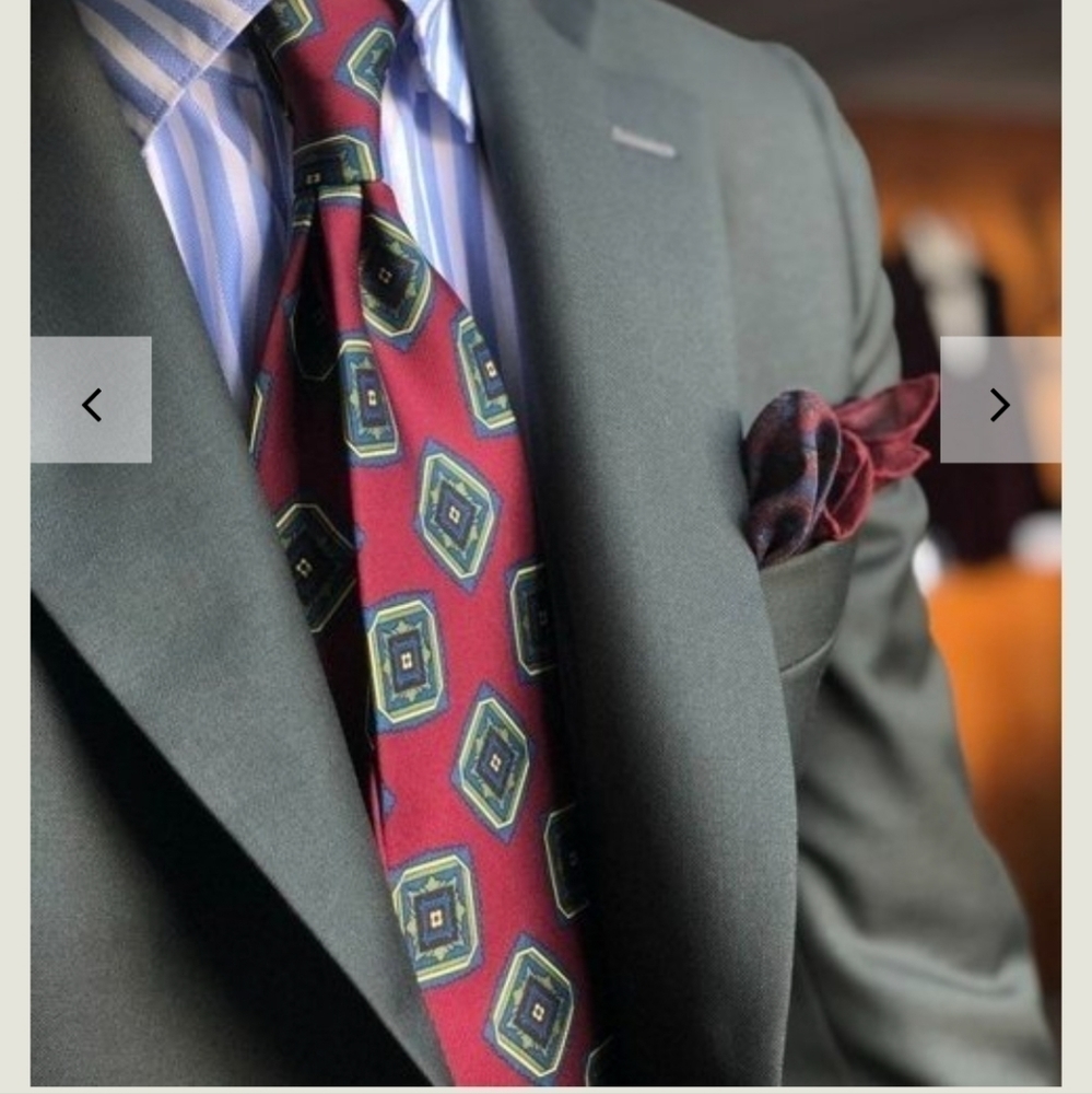 Mens Harve Benard Paris Pure Silk Designer Tie